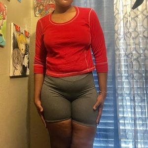 vintage rafaella red long sleeve